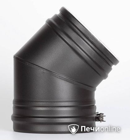 Колено 45° Schiedel Отвод 45° д.150 PM25 (Черный) Permetr в Сыктывкаре