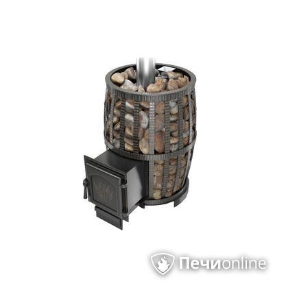 Дровяная печь-каменка Везувий Легенда Русский пар Ковка 18 (271) в Сыктывкаре