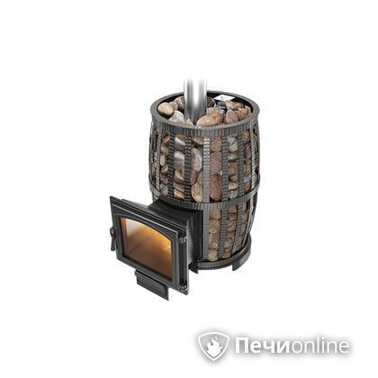 Дровяная печь-каменка Везувий Легенда Русский пар Ковка 24 (240) в Сыктывкаре