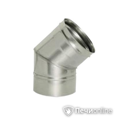 Дымоход Дымок Колено 45° одностенный 0.8 мм ОТНR_45 150 в Сыктывкаре