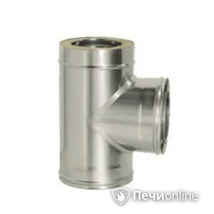 Дымоход Дымок Тройник 90° с изоляцией 0.5 мм. ТRFR90 120/200 в Сыктывкаре