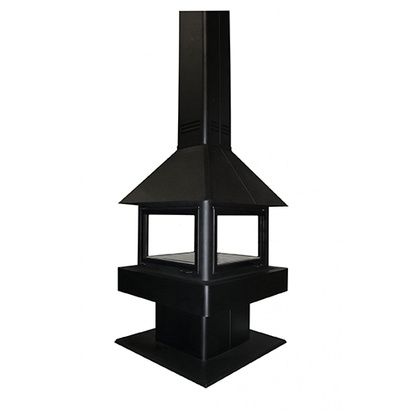 Печь-камин Бавария (Экокамин) Эклипс островной гигант 4D в Сыктывкаре