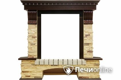 Портал для электрокамина Royal Flame Pierre Luxe угловой сланец под классический очаг в Сыктывкаре