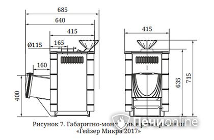Дровяная печь-каменка TMF Гейзер Микра 2017 Inox ДА ЗК терракота в Сыктывкаре