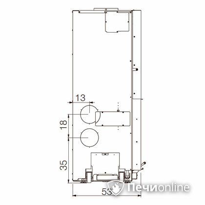 Каминная топка Edilkamin WINDO 70 nero в Сыктывкаре