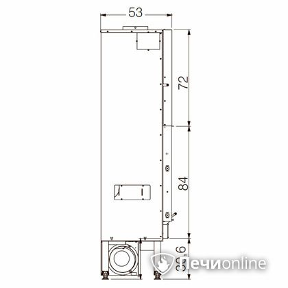 Каминная топка Edilkamin BLOKK 90 N nero в Сыктывкаре