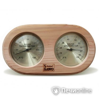 Термогигрометр Sawo 222-THD С округлыми краями со стеклом кедр в Сыктывкаре