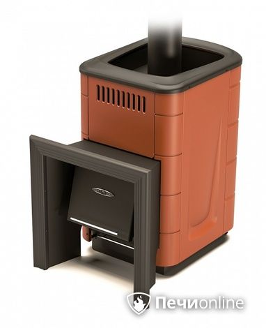 Газодровяная банная печь TMF Оранж Блю Carbon терракота в Сыктывкаре