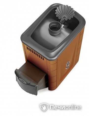 Дровяная банная печь TMF Ангара 2012 Inox ДА ЗК ТО терракота в Сыктывкаре