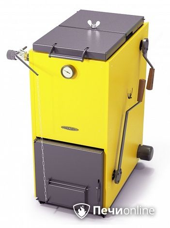 Твердотопливный котел TMF Цельсий Электро 16кВт АРТ ТЭН 6кВт желтый в Сыктывкаре