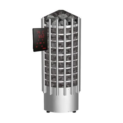 Электрокаменка для сауны Harvia Glow Corner TRC90XE c цифровой панелью управления в Сыктывкаре