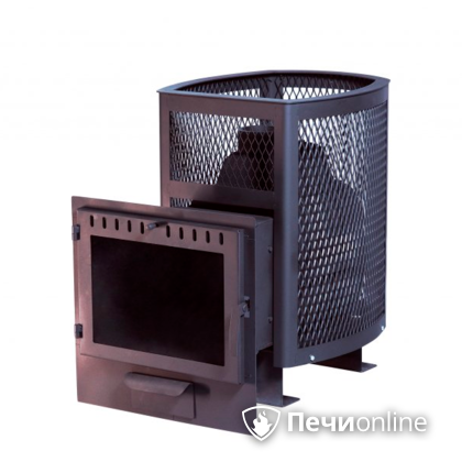 Дровяная банная печь НМК Сибирь Сибирь 20 сетка зк, панорама в Сыктывкаре