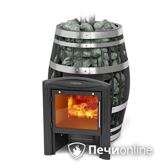 Дровяная банная печь TMF Саяны XXL 2015 Inox Витра с закрытой каменкой в Сыктывкаре