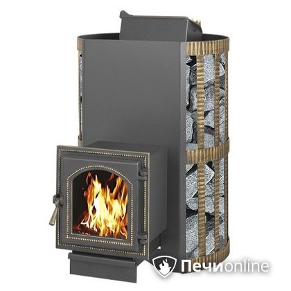 Дровяная банная печь Везувий Скиф с закрытой каменкой (270) в Сыктывкаре