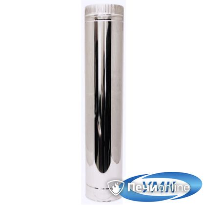 Дымоход УМК Труба D150 L=1.0 м 0.5 мм. нержавейка в Сыктывкаре