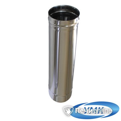 Дымоход УМК Труба D130 L=0.5 м 0.5 мм. нержавейка в Сыктывкаре