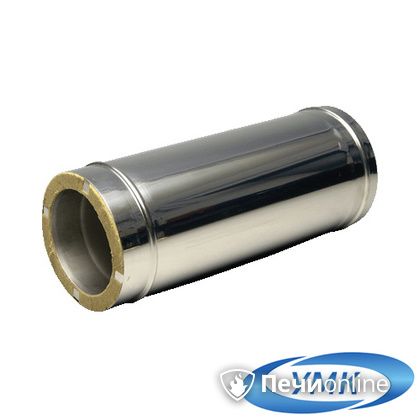 Дымоход УМК Сэндвич-труба 05м 150х210 Н+Н 1,0мм 0,5мм по воде в Сыктывкаре