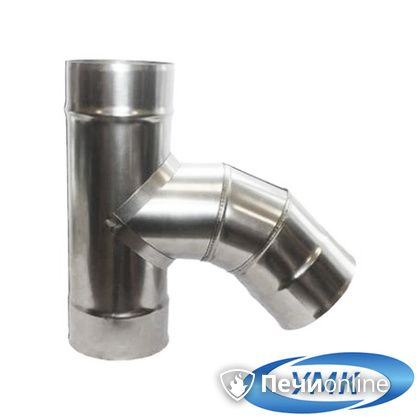 Дымоход УМК Тройник 135° D120 0.5мм нержавейка в Сыктывкаре