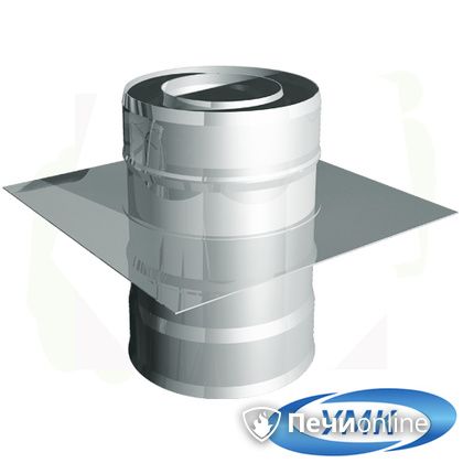 Дымоход УМК Монтажная площадка D160х220 Н+Н 1,0мм 0,5мм по воде в Сыктывкаре