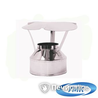 Дымоход УМК Оголовок D200х280 Н+Оц 0.5мм 0.5мм по воде в Сыктывкаре