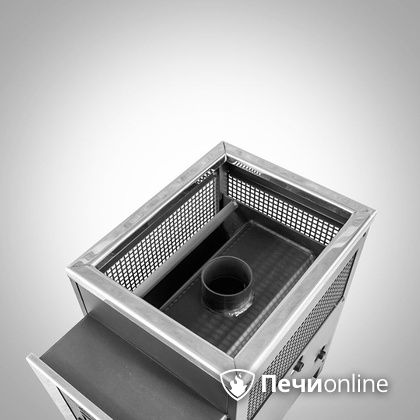 Дровяная банная печь Радуга ПБ-21 (встроенный теплообменник) 6 мм прочистная дверца в Сыктывкаре