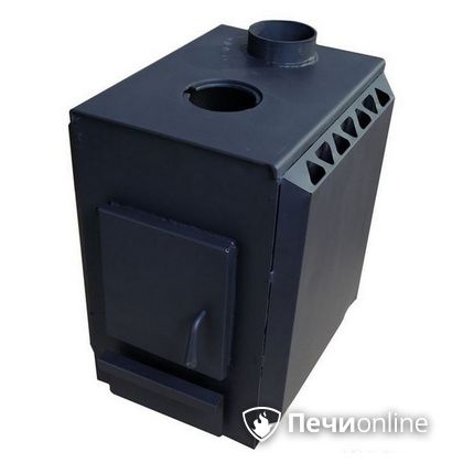 Печь буржуйка УЗПО Теплушка 200 с варочной поверхностью антрацит в Сыктывкаре