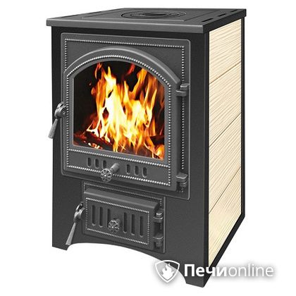 Печь-камин Везувий ПК-01(205) с варочной плитой бежевый в Сыктывкаре