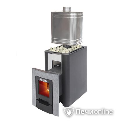 Дровяная банная печь УЗПО Жарсталь Волжанка Порта дверца со стеклом в Сыктывкаре