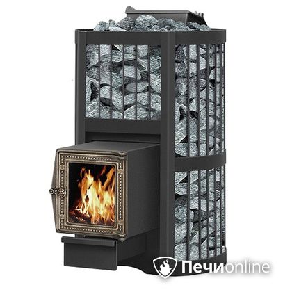 Дровяная банная печь Везувий Ураган Стандарт 22 (ДТ-4С) с закрытой каменкой чугун в Сыктывкаре