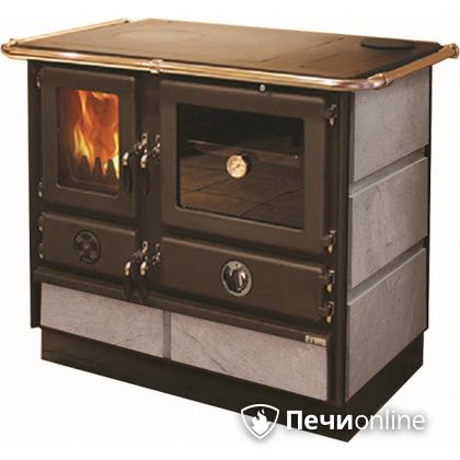 Отопительно-варочная печь MBS Thermo Magnum Stone R с теплообменником и духовым шкафом в Сыктывкаре